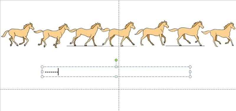 ppt怎么制作一段马儿奔跑的动画?
